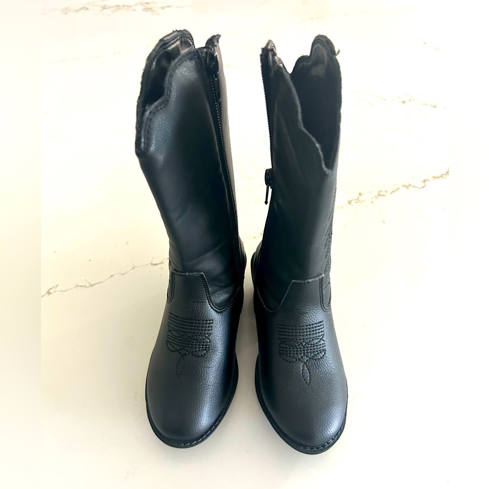 Boots Black kids child Sz 11 cowboy western rodeo boots for children toddler